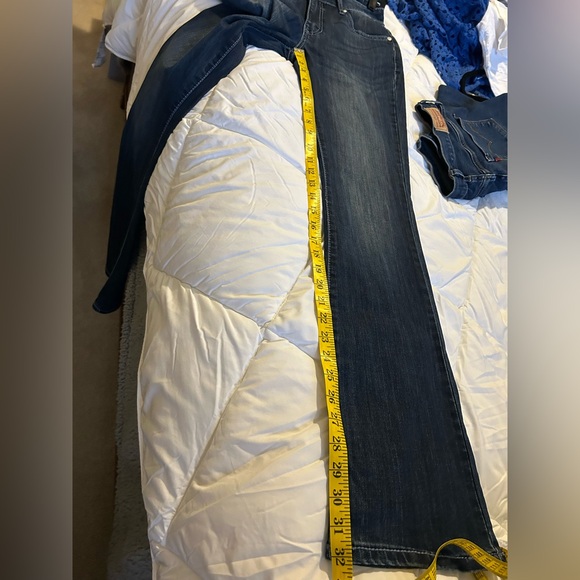 Seven7 Women's Rocker Slim Boot Cut Jeans - Dark Blue - Picture 10 of 10